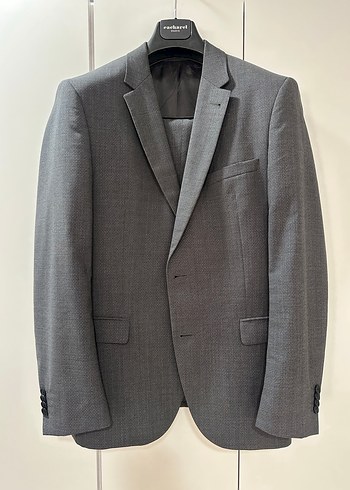 Pierre Cardin Gri Erkek Düz Kesim Takım Elbise - Görsel 3