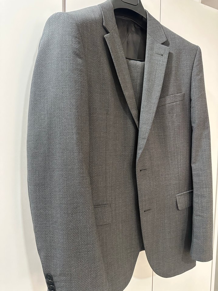 Pierre Cardin Gri Erkek Düz Kesim Takım Elbise - Görsel 4