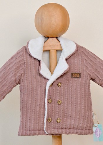 Erkek Çocuk Kahverengi Örgü Triko ceket - Görsel 2