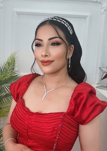 Klasik Elegan Kırmızı Uzun Abiye Elbise - Görsel 2