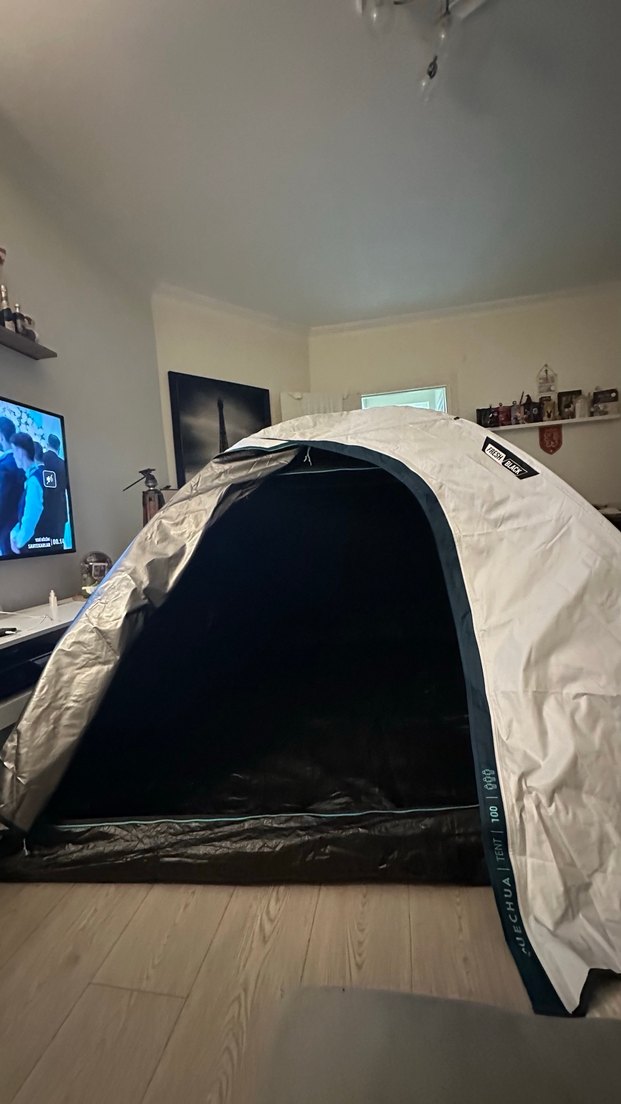 Quechua fresh black çadır - Görsel 2