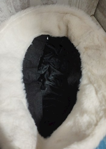 Gri Bohem Kürklü Kadın Şapka - Görsel 2