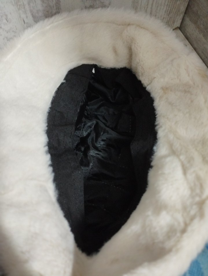 Gri Bohem Kürklü Kadın Şapka - Görsel 2