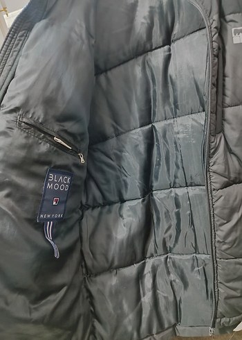 Fermuarlı Siyah Erkek Mont - Görsel 4