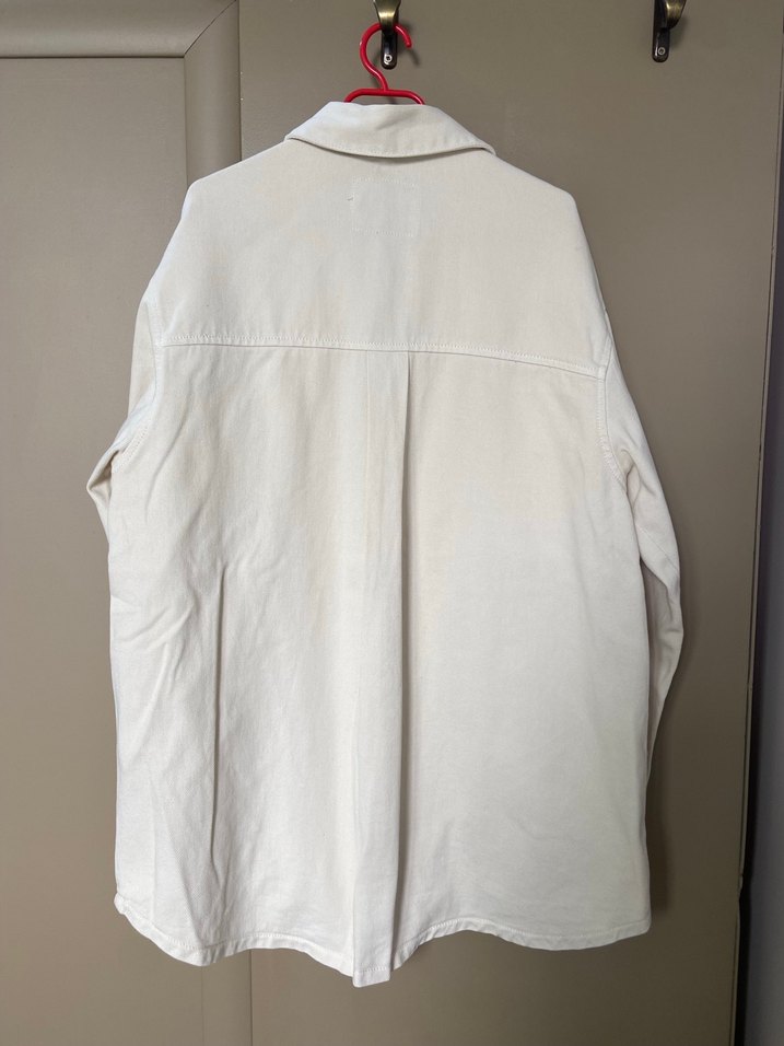 Krem Gömlek Ceket - Görsel 5