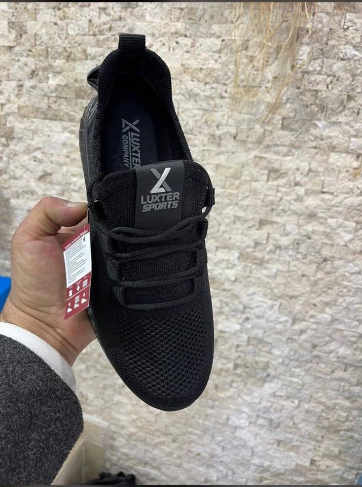 Siyah Yılan Desenli Bağcıklı Erkek Spor Ayakkabı - Görsel 2