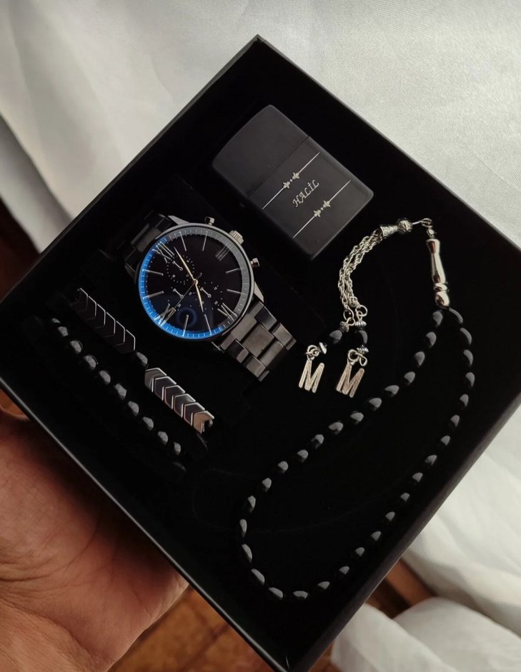 Parlak Siyah İş Erkek Kol Saati - Görsel 2