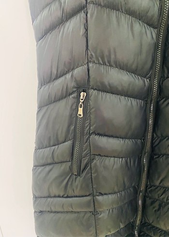 Siyah Uzun Kürklü Kadın Yelek - Görsel 6