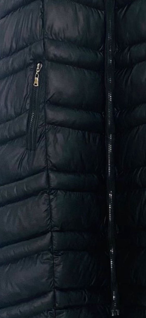 Siyah Uzun Kürklü Kadın Yelek - Görsel 5