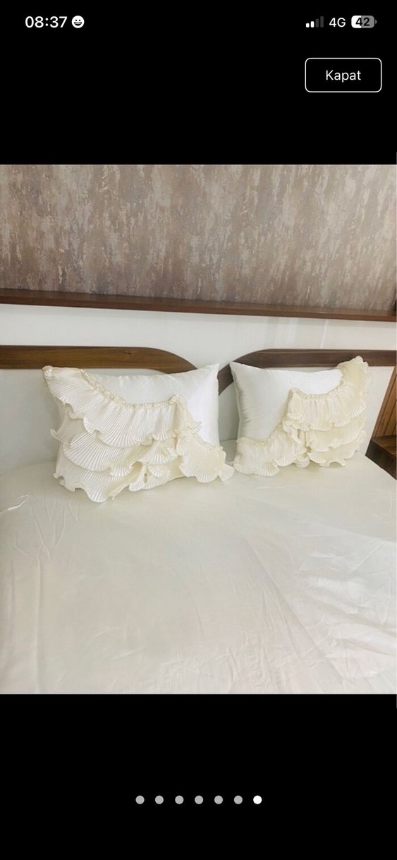 Ekru Yatak Örtüsü - Görsel 4