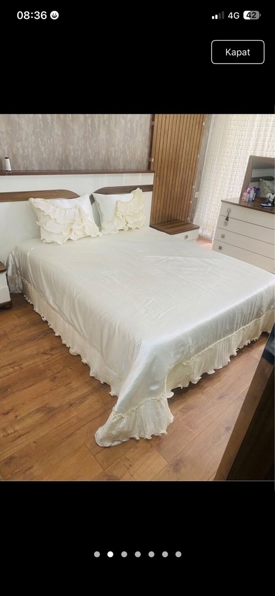 Ekru Yatak Örtüsü - Görsel 2