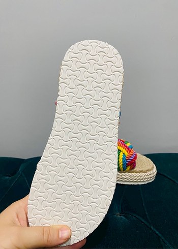 Renkli Bohem Kadın Platform Sandalet - Görsel 7