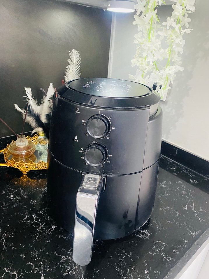 Siyah Elektrikli Hava Fritözü ve Izgara - Görsel 2