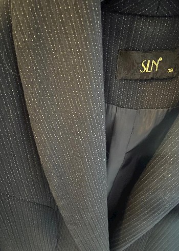 Kadın Gri Düğmeli Modern Klasik Blazer Ceket - Görsel 3