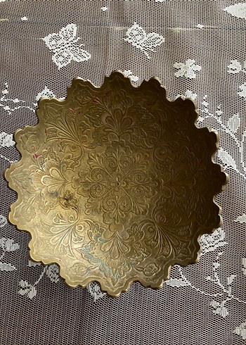  Beden Altın Renkli Dekoratif Tabak