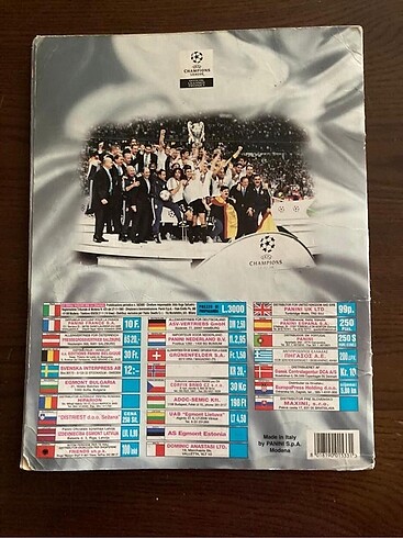  Beden Renk Panini Champions League 2000-2001