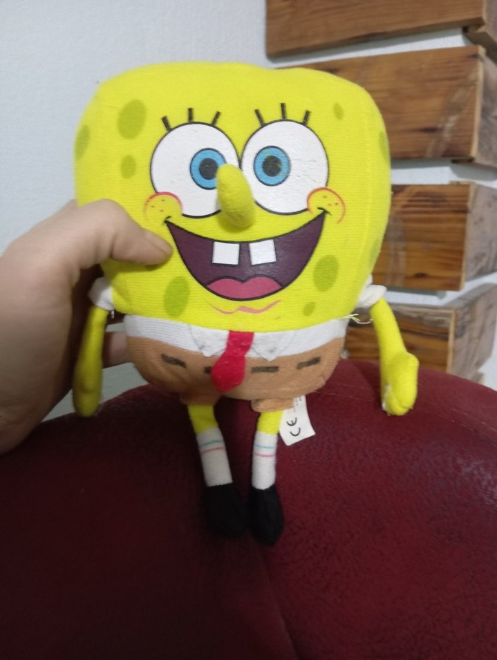 Sünger Bob Sarı Peluş Oyuncak - Görsel 3