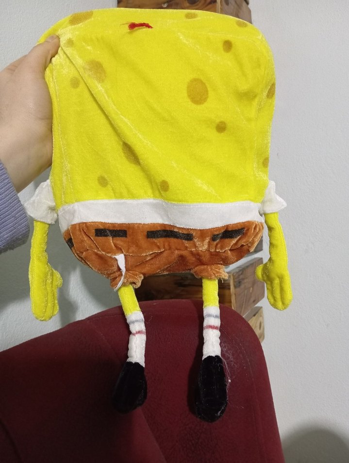 Sünger Bob Sarı Peluş Oyuncak - Görsel 4