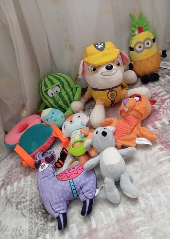 Renkli Peluş Oyuncak Seti - Görsel 3