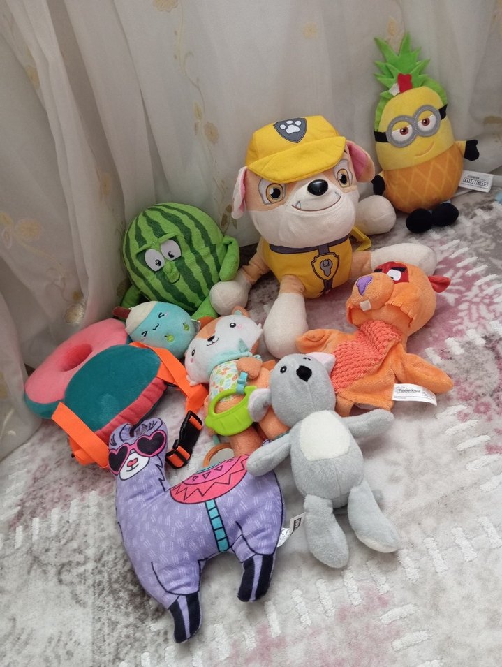 Renkli Peluş Oyuncak Seti - Görsel 3