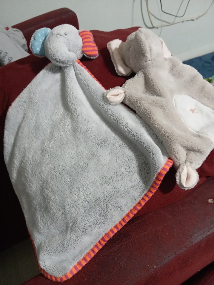 Gri Fil Figürlü Peluş Oyuncak - Görsel 2