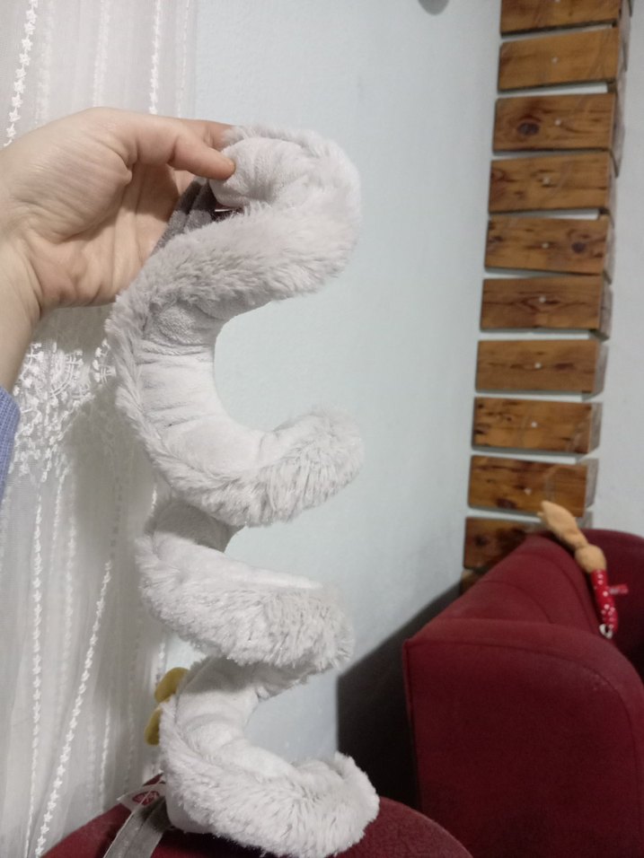 Gri Fil Figürlü Peluş Oyuncak - Görsel 4