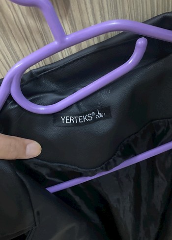 Siyah Deri Biker Ceket - Görsel 2