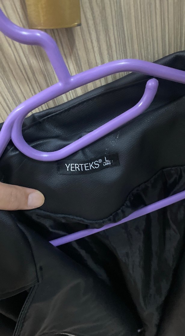 Siyah Deri Biker Ceket - Görsel 2