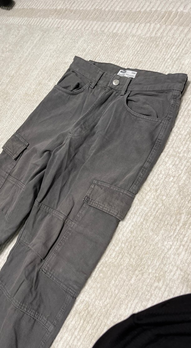 Gri Kemerli Rahat Kesim Erkek Kot Pantolon - Görsel 5