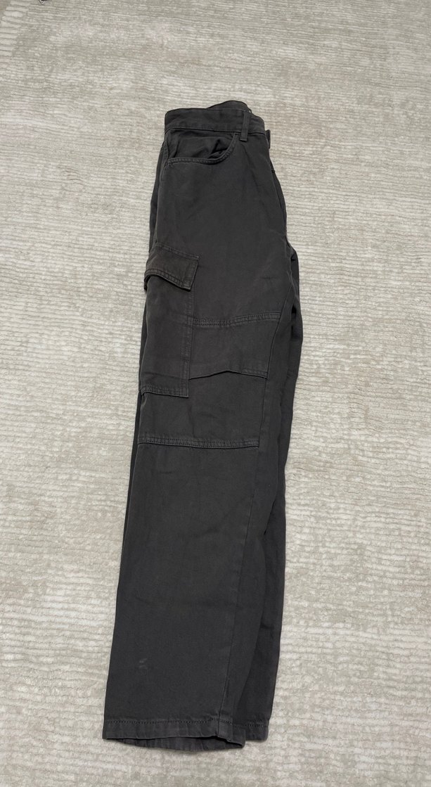 Gri Kemerli Rahat Kesim Erkek Kot Pantolon - Görsel 2