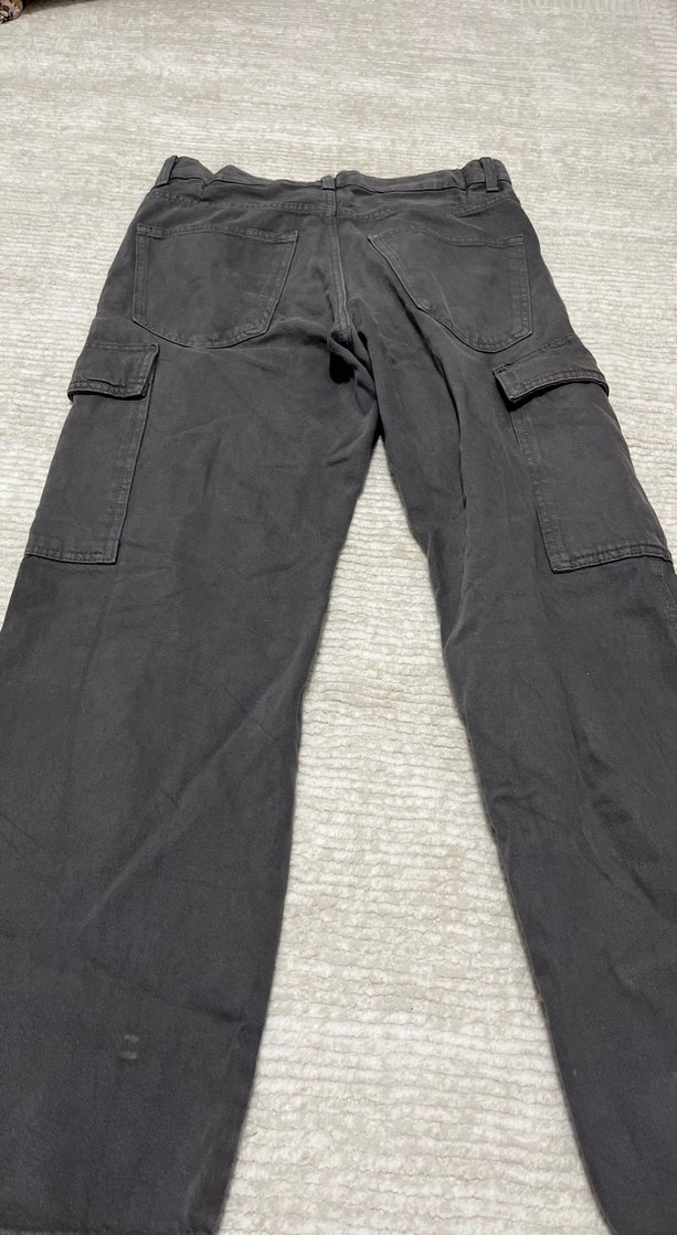 Gri Kemerli Rahat Kesim Erkek Kot Pantolon - Görsel 3