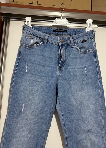 Kadın Mavi Denim Regular Fit Jean - Görsel 2
