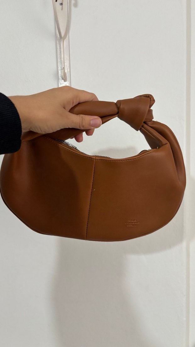 Kahverengi Deri Kadın El Çantası - Görsel 2