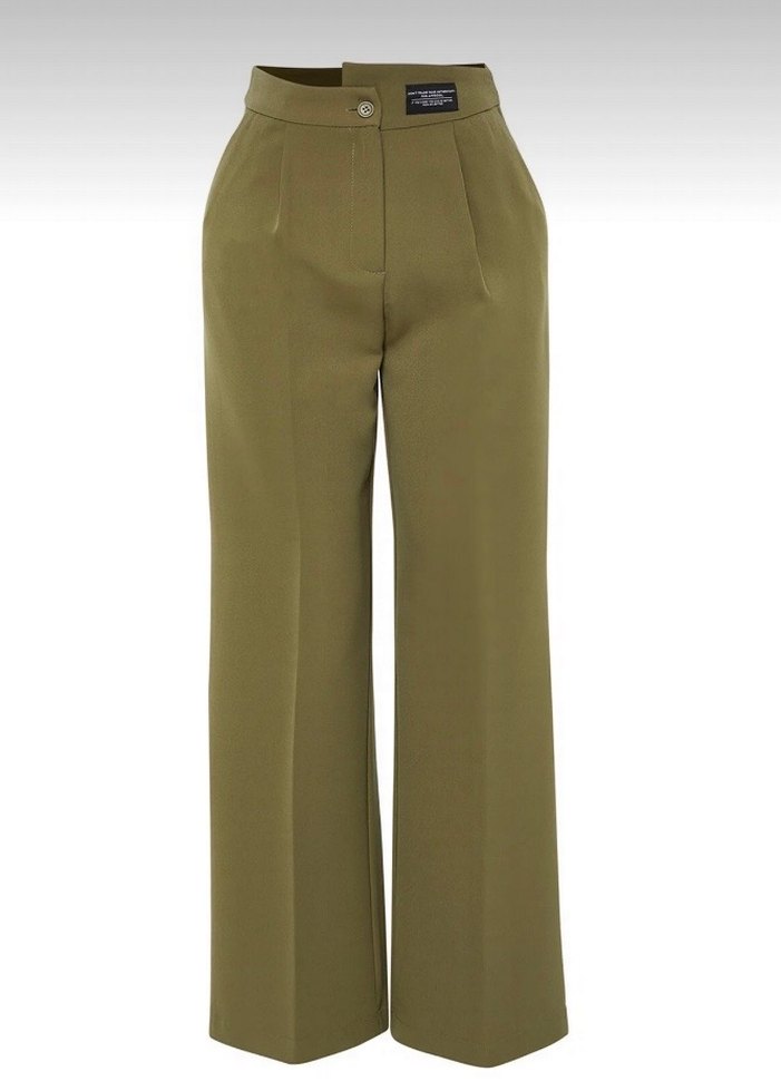 Bej Keten Mini Kumaş Pantolon - Görsel 3