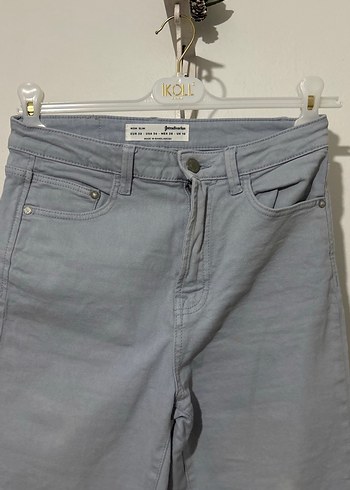 Gri Normal Boy Kadın Denim Pantolon - Görsel 2