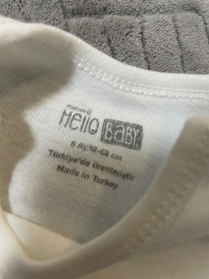 Bebek Uzun Kollu Beyaz Body - Görsel 2