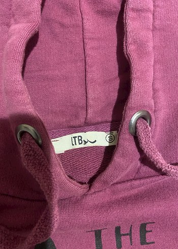 Bordo Kapüşonlu Baskılı Sweatshirt - Görsel 3