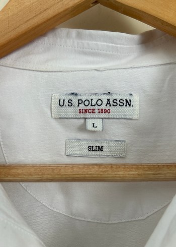 Us.Polo.Assn. Erkek Beyaz Uzun Kollu Gömlek - Görsel 3