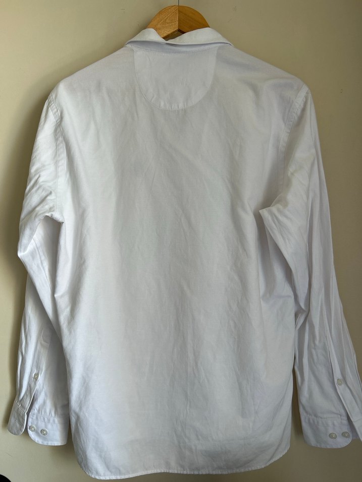 Us.Polo.Assn. Erkek Beyaz Uzun Kollu Gömlek - Görsel 4