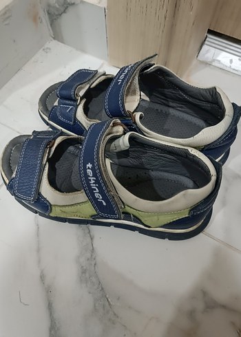 Erkek Çocuk Mavi Cırt Cırtlı Sandalet - Görsel 2