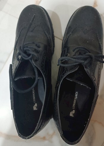 Orjinal Lumberjack Siyah Klasik Bağcıklı Deri Ayakkabı - Görsel 2