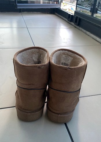 Defacto Kahverengi Kadın Süet Kürklü bot - Görsel 3