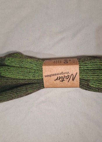 Yeşil Alpaka Yünlü Erkek Çorap - Görsel 3