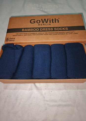 Erkek Lacivert Desenli Çorap Seti - Görsel 2