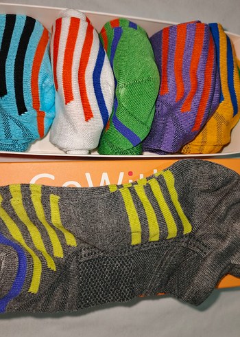 Çok Renkli Baskılı Çoraplar - Görsel 7