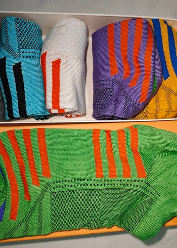 Çok Renkli Baskılı Çoraplar - Görsel 4