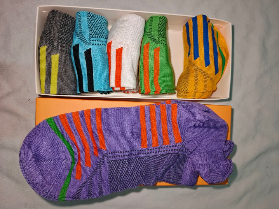 Çok Renkli Baskılı Çoraplar - Görsel 3