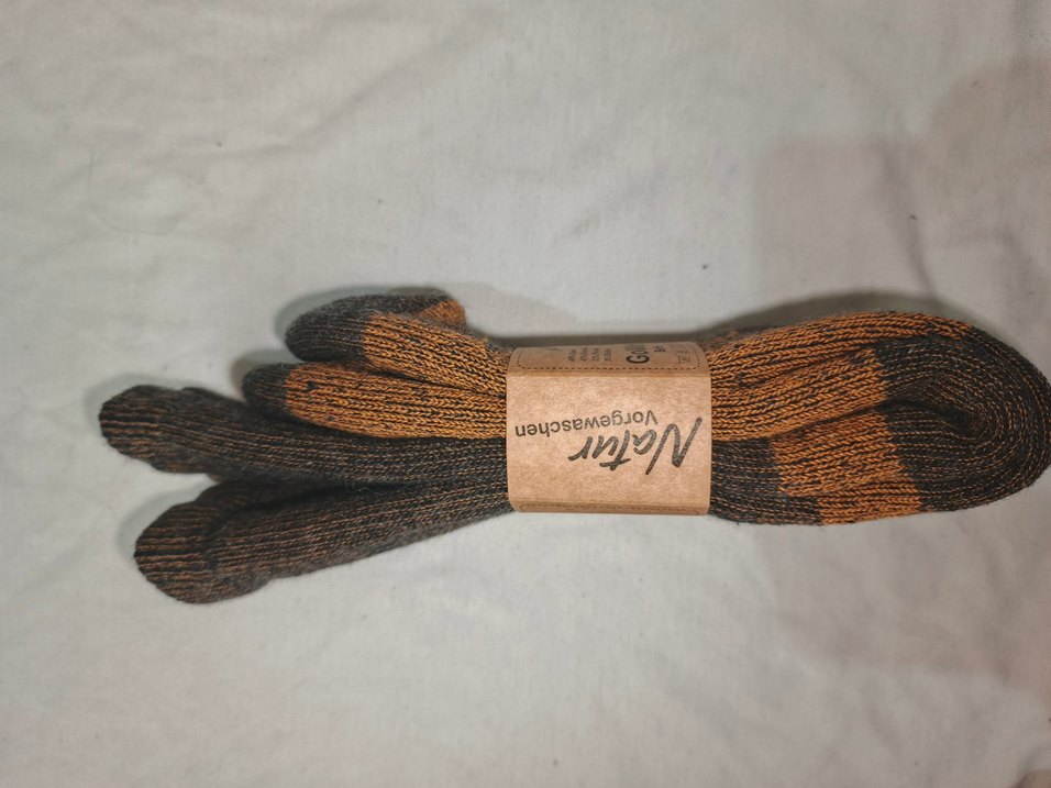 Alpaka Wolle Erkek Kahverengi Midi Çorap - Görsel 3