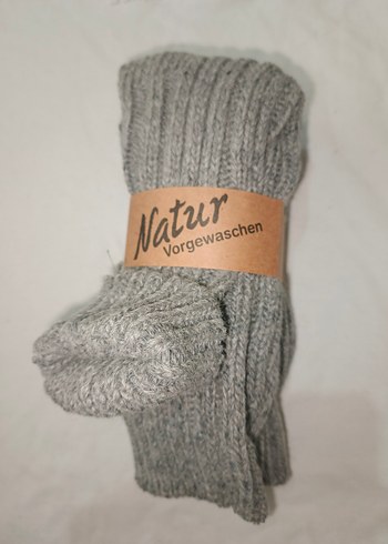 Gri Erkek Midi Çorap 2 li - Görsel 3