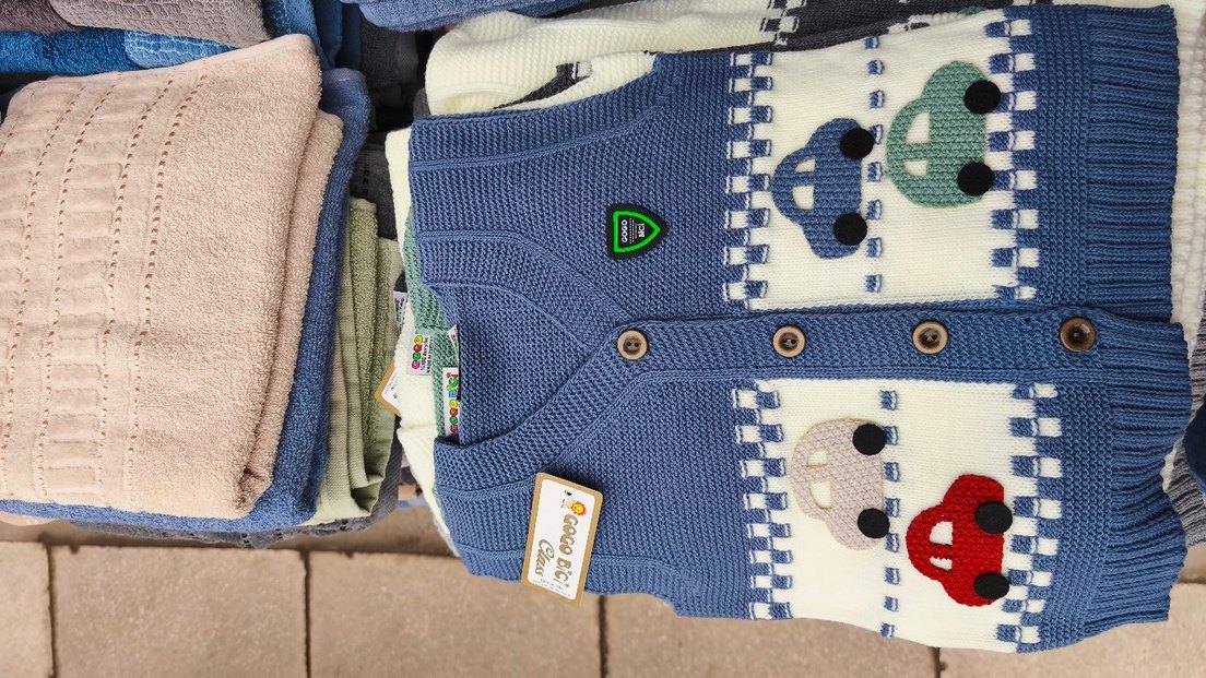 Erkek Çocuk Renkli Nakışlı Triko Hırka - Görsel 2